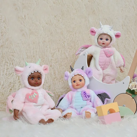 Cloveray 18-дюймовая виниловая кукла  Kawaii Little Flying Dragon