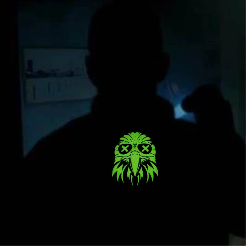 2 шт. теплопередающие нашивки из ПВХ флуоресцентные с головой орла сделай сам