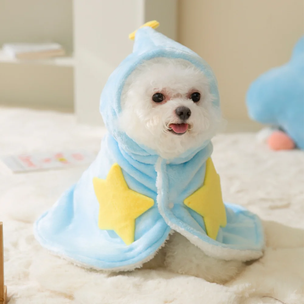 Pet Clothes Winter Autumn Fashion Cloak Cat Wool Sweater Small Dog Cute Hoodie Puppy Designer Coat Chihuahua Yorkshire Poodle