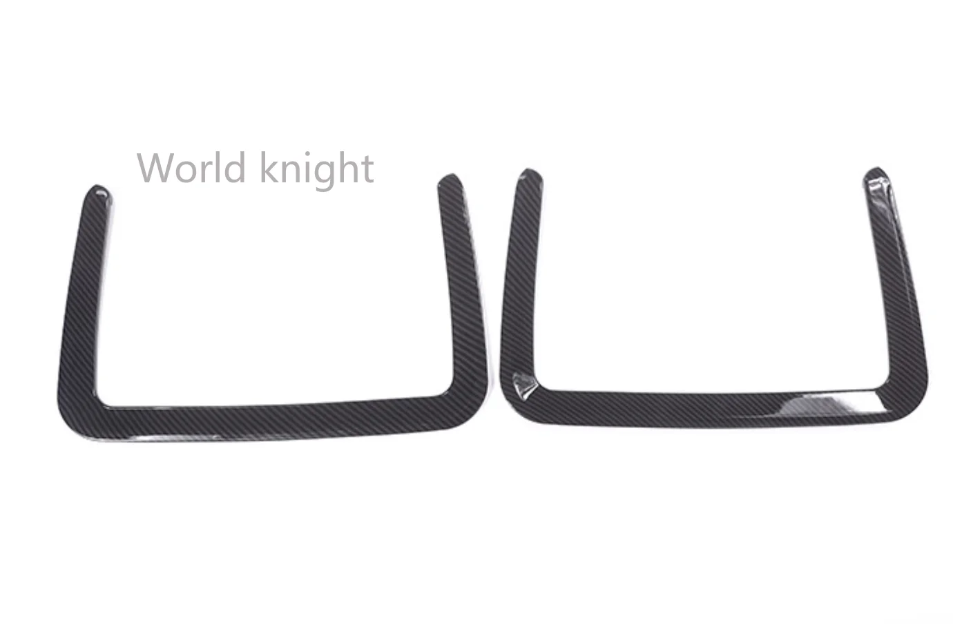 

For Maserati Ghibli For Levante 2016 Car Accessories Carbon Fiber ABS Rear Row Back Seat Net Bag Frame Trim 2 Pcs