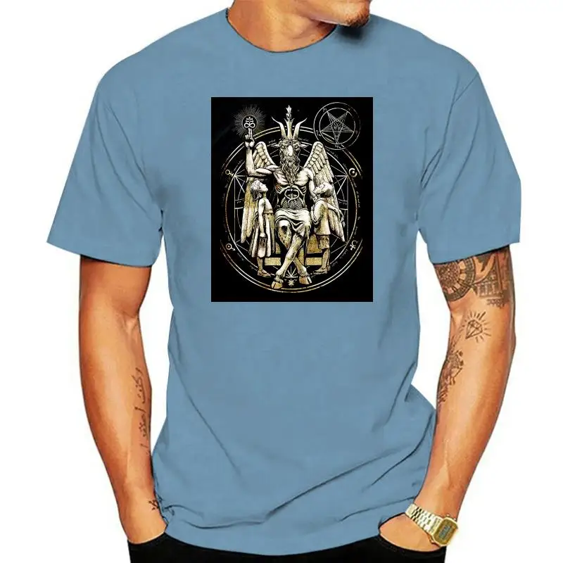 

t shirt Baphomet Satanic Men's Cotton Casual T-Shirt
