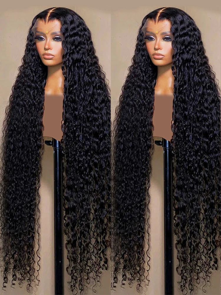 13x6 Hd Lace Frontal Wigs Water Wave Wig Curly Glueless Full