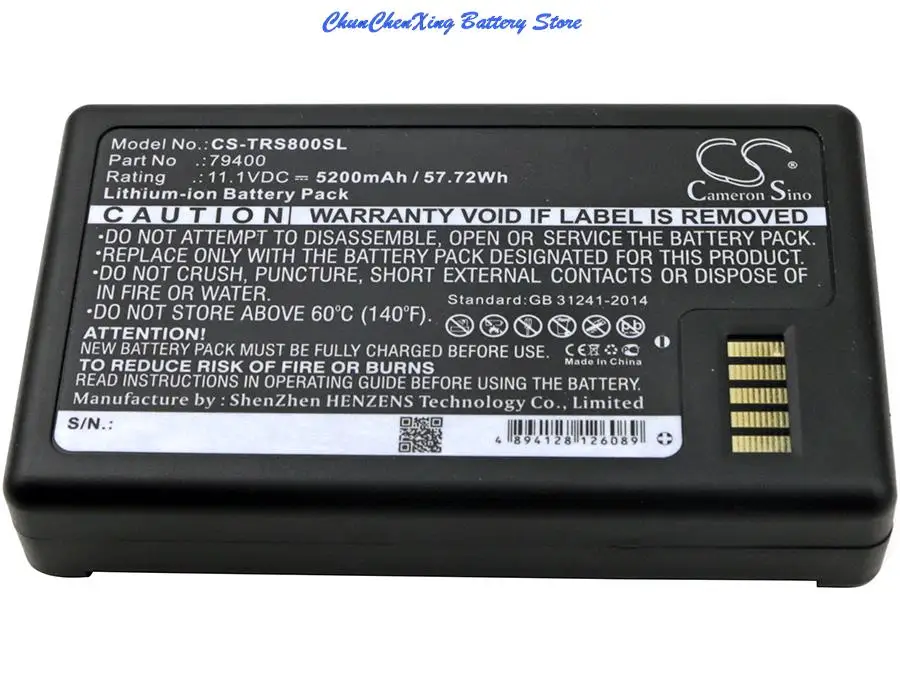 Cameron Sino 5200mAh/6800mAh Battery for Trimble S3 Total Station,S5,S6,S7,S8,VX,S9,SPS610,SPS620,SPS700,SPS710,SPS720,SPS730