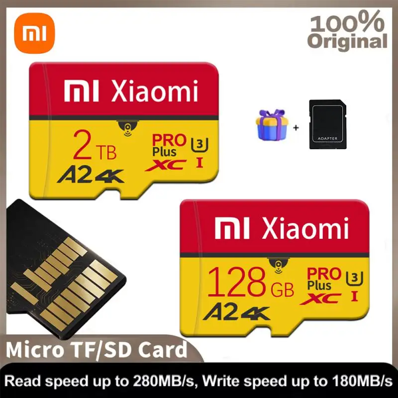 Карта памяти Xiaomi 2 ТБ 128 ГБ Class 10 V30 TF-карта 1 Mini SD-карта 512 256 A2 U3 Micro TF