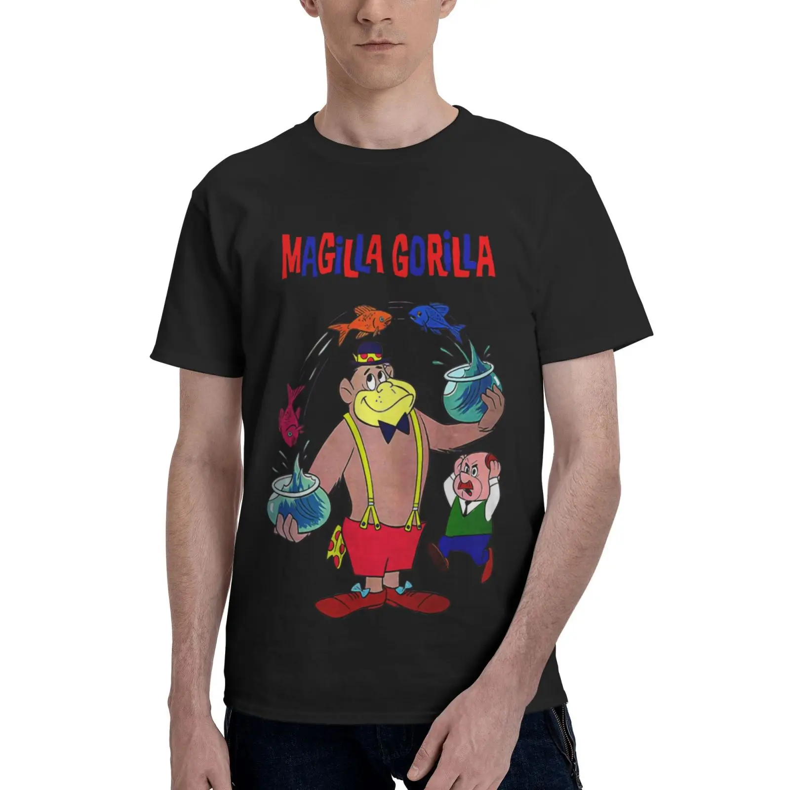 

The Magilla Gorilla Show V2 Tv Men T-Shirt Anime Clothes Men Clothing Clothing Shirts For Men Men's Shirts Grunge T-Shirts Man