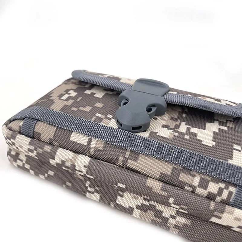 Military Camouflage Molle Pouch Tactical Belt Waist Pack Outdoor Wallet Purse Packet Utility EDC Bag for 6.5'' Phone Hunting Bag