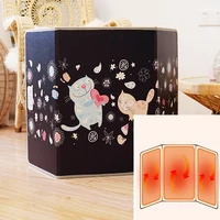 Foldable Heater Panel Under Desk Warmer Foot Leg Body Safe Crystal Carbon Board Electric Heating Pad Office Heated Carpet