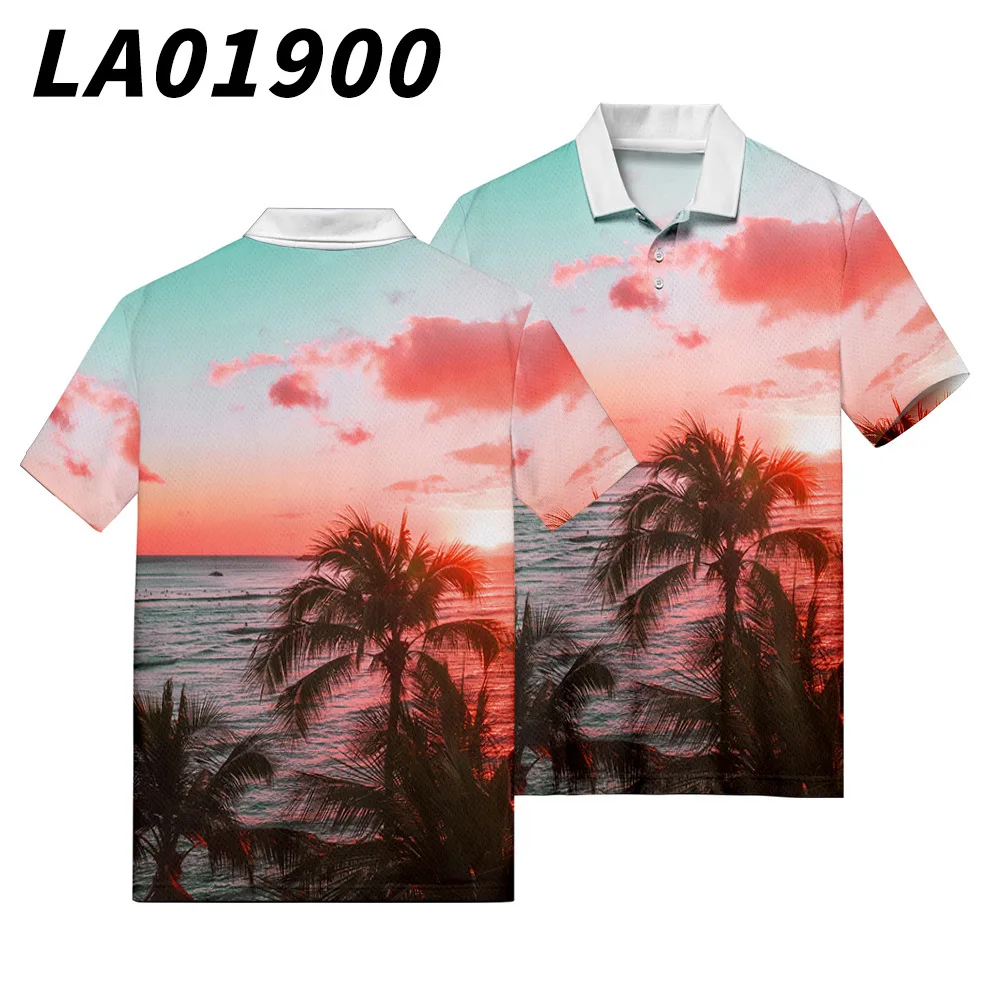 

Рубашка-поло мужская повседневная, роскошная футболка с коротким рукавом, модный топ с отложным воротником, одежда на лето