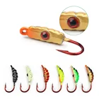 TIANNNSII 4 шт. мини свинцовые рыболовные крючки для джиггинга приманка качественная приманка для подледной рыбалки блесна Айс джиг снасть 23 мм 1,5 г приманка для зимней рыбалки