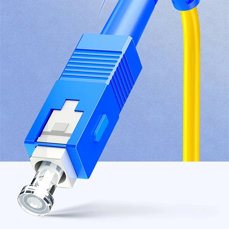 HTOC Single Mode Fiber Patch Cord SC to SC Cord Pigtail Single Mode 9/125 UPC SM 3.0mm FTTH Patch Cord