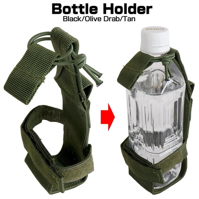 

Tactical Molle Water Bottle Holder Belt Nylon Bag Military Outdoor Travel Camping Hiking Hunting Canteen Kettle Carrier Pouch