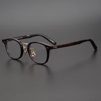 japanese design hand made acetate eyewear men vintage square glasses frame women optical myopia prescription eyeglasses gafas