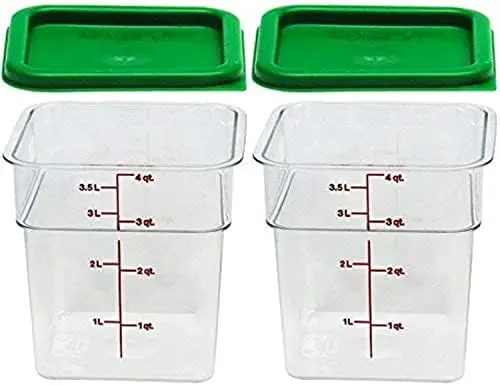 

Square Food Storage Containers 4 Quart With Lid - Pack of 2 Cosas para cocina Sink drain basket Home and kitchen Kitchen sink fo
