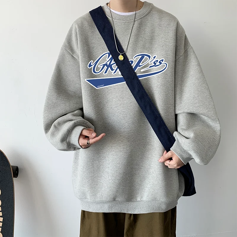 

Mrgb Quality Sweatshirts Men Loose Street Hip Hop Graphic Printed Brand Oversized Tops Male Pullovers Sweater Harajuku Hoodies