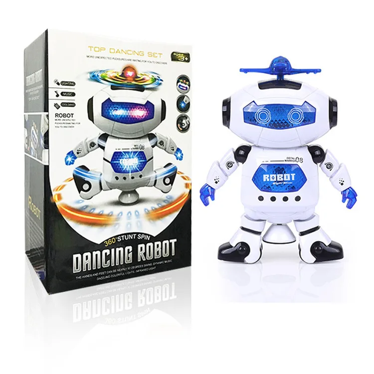 

Electronic Robot Walking Dancing Singing Robot with Musical and Colorful Flashing Lights Body Spinning Robot Toy Gift for Kids