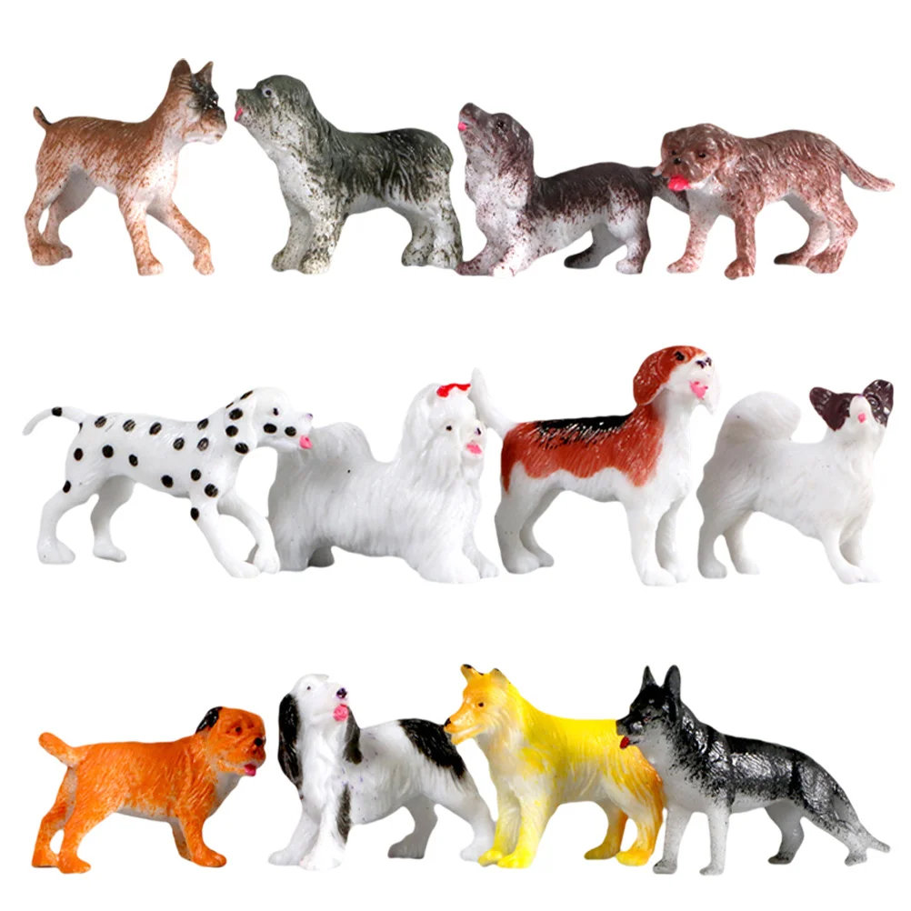 

Miniature Dog Model Dogman Toys Desktop Adornment Decorations Creative Ornament Vinyl Toddler Simulation