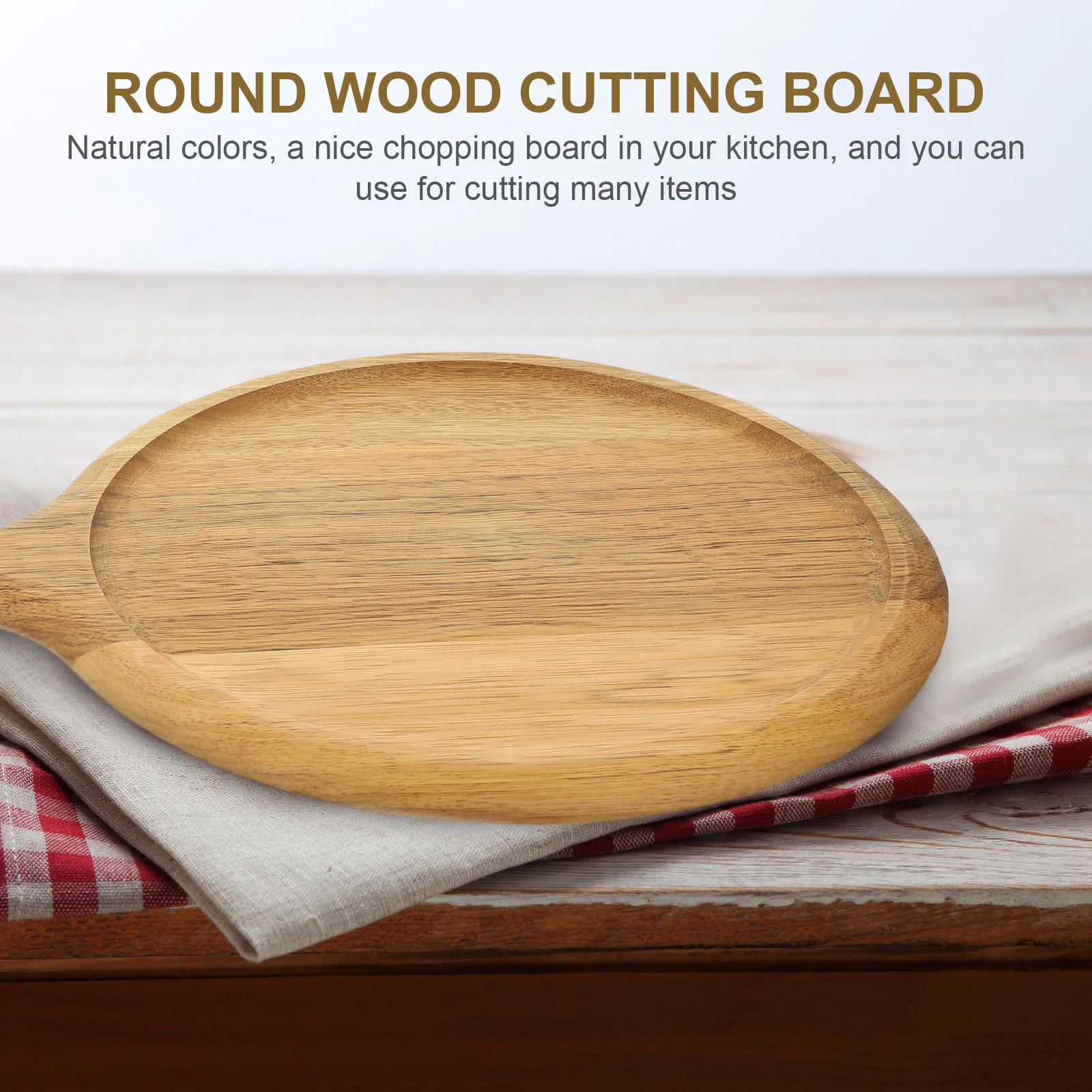 

Board Cutting Wooden Pizza Wood Serving Paddle Chopping Tray Kitchen Peel Round Boards Cheese Plates Bakers Dinner Bread Platter