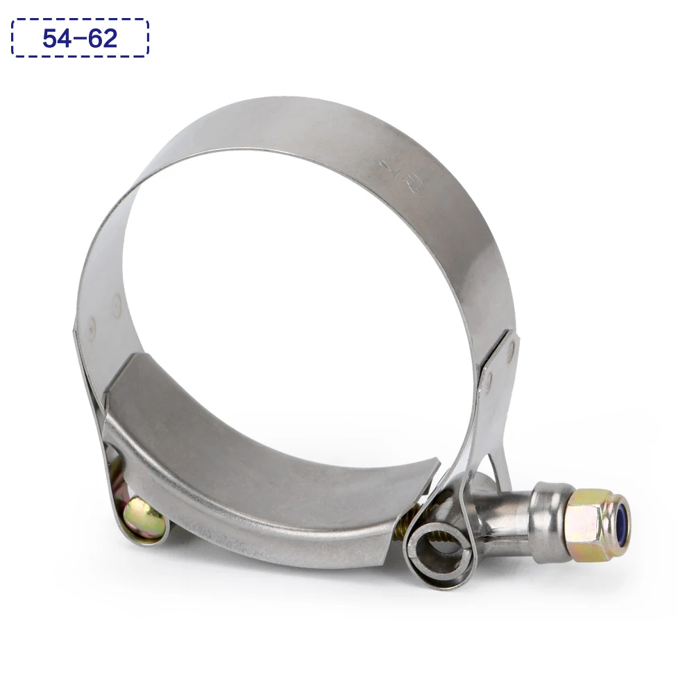 

2 "2,25" 2,5 "3" 3,5 "дюймов Т болт зажим т шланг зажим для трубы из нержавеющей стали Т-болт турбо Silcone хомут шланга 56-125 мм Т хомуты зажим