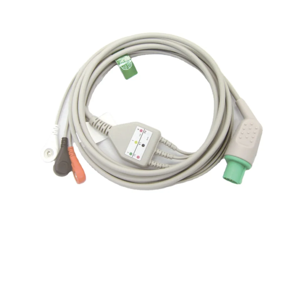 EKG кабель для Hellige Cardioserv ECG 3/5 свинцовый провод AHA IEC