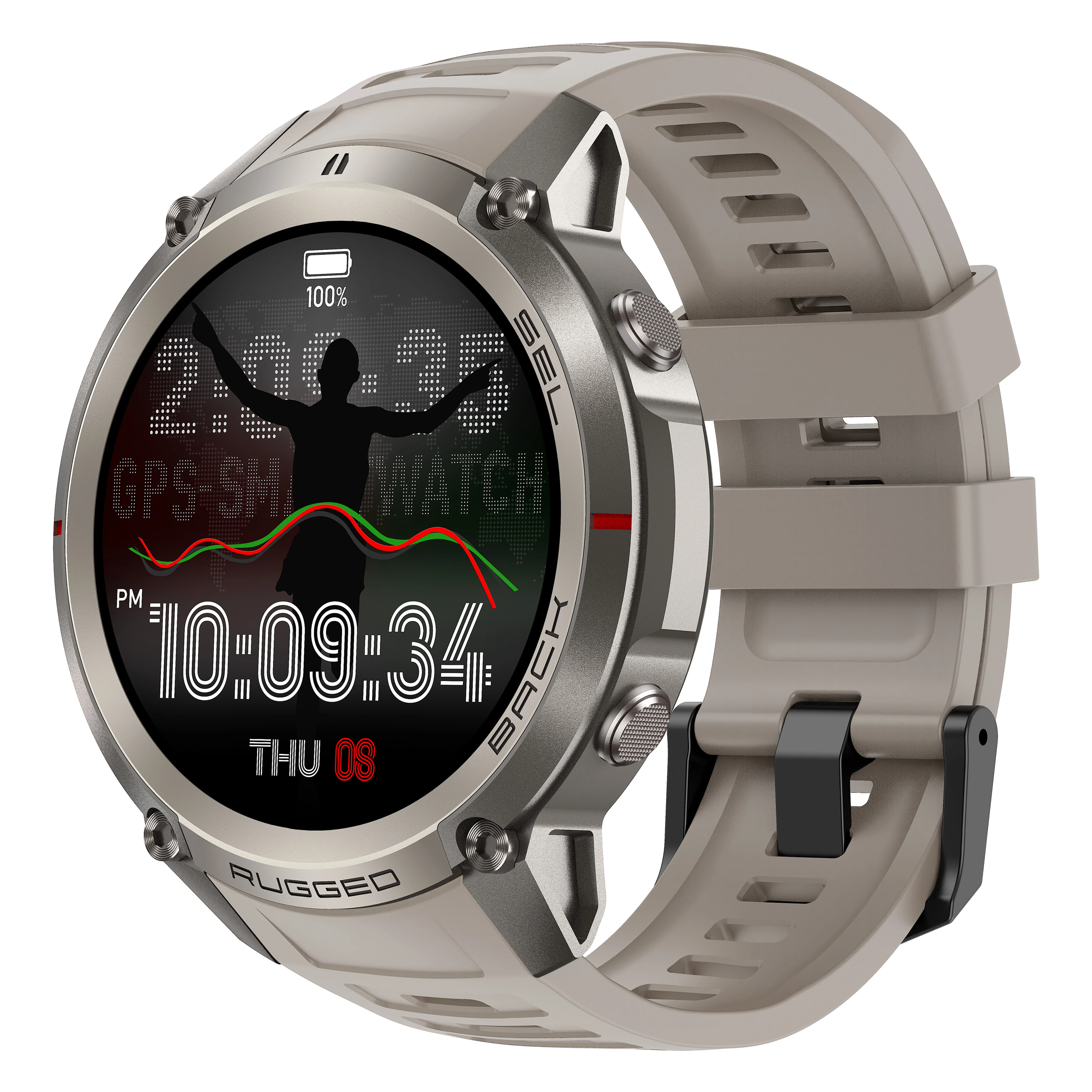 Фото Умные часы 2026 DM59 с офлайн-картой, встроенным GPS, 1,43-дюймовым AMOLED-экраном, водонепроницаемостью 5ATM, компасом, спортивные смарт-часы для мужчин. №2