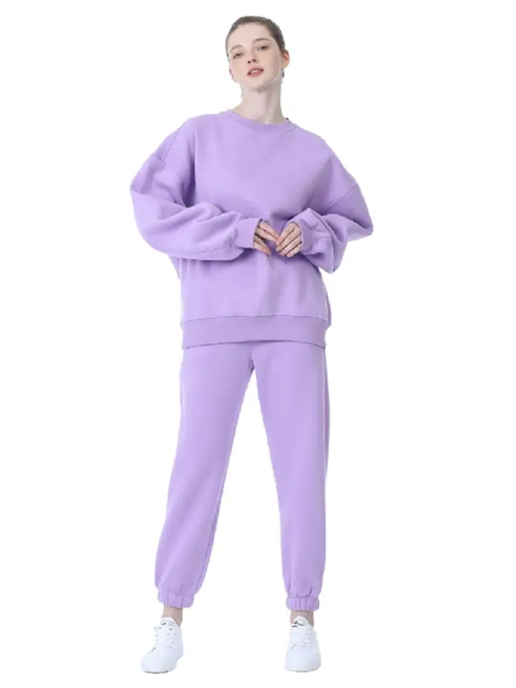 Женский зимний свитер с капюшоном комплект из двух предметов флисовый