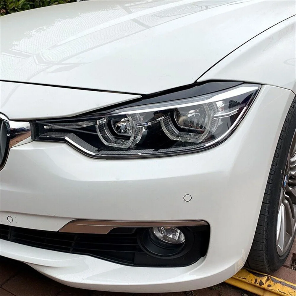 

Trim Headlight Eyebrow Car Truck Exterior Trim Car Accessories Parts Vehicle 1 Pair (Left Right) ABS Plastic Headlight Eyebrow