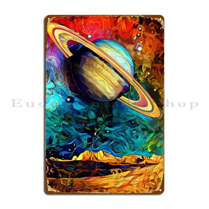

Металлический плакат Saturn с напечатанным рисунком для украшения гаража