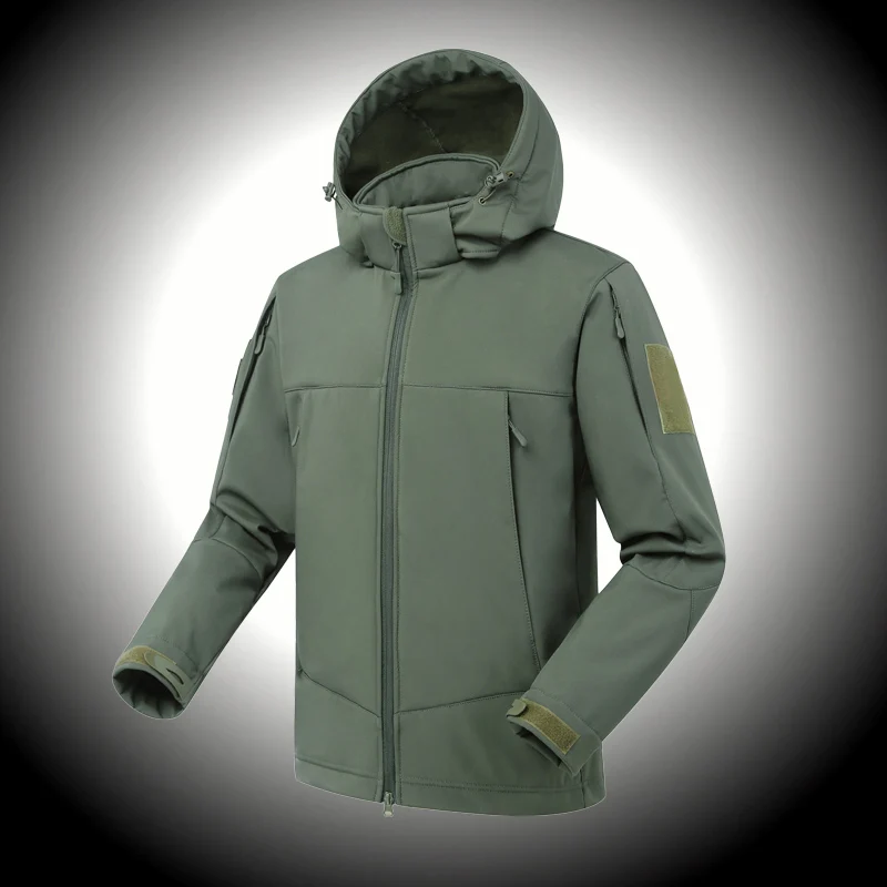

Hiking Men Waterproof Jacket Army Fleece Warm Military Jacket Men Tactical Outdoor Wind Protection Fishing Men Jacket Winter