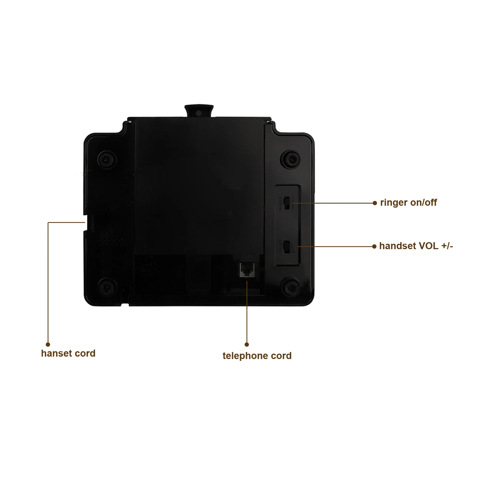 Стационарный Ретро-телефон В Винтажном Стиле Проводной Старомодный Телефон С