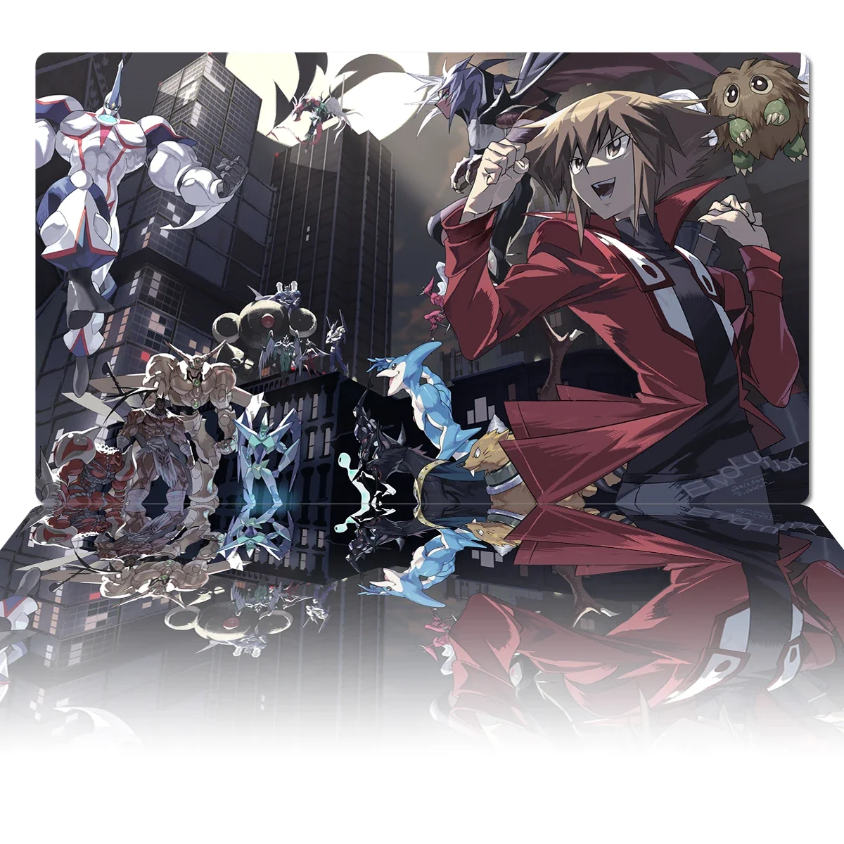 YuGiOh GX Playmat Jaden Yuki TCG Mat Elemental HERO Neos Yubel CCG Коврик для настольной игры Коллекционный