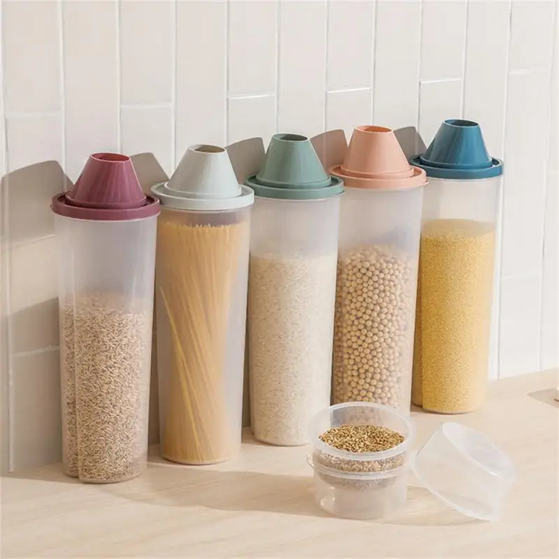 

Kitchen Noodle Storage Box Plastic Bottle Transparent Sealed Jar Grain Storage Box Household Storage Jar Storage Jar case