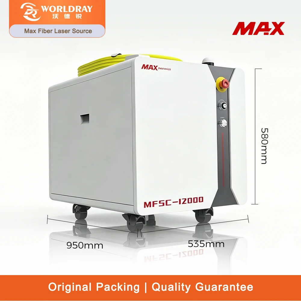 Фото Лазерный источник MAX 12000 Вт, высокомощный CW лазерный генератор с промышленным водяным охлаждением для станков с ЧПУ по резке металла №2