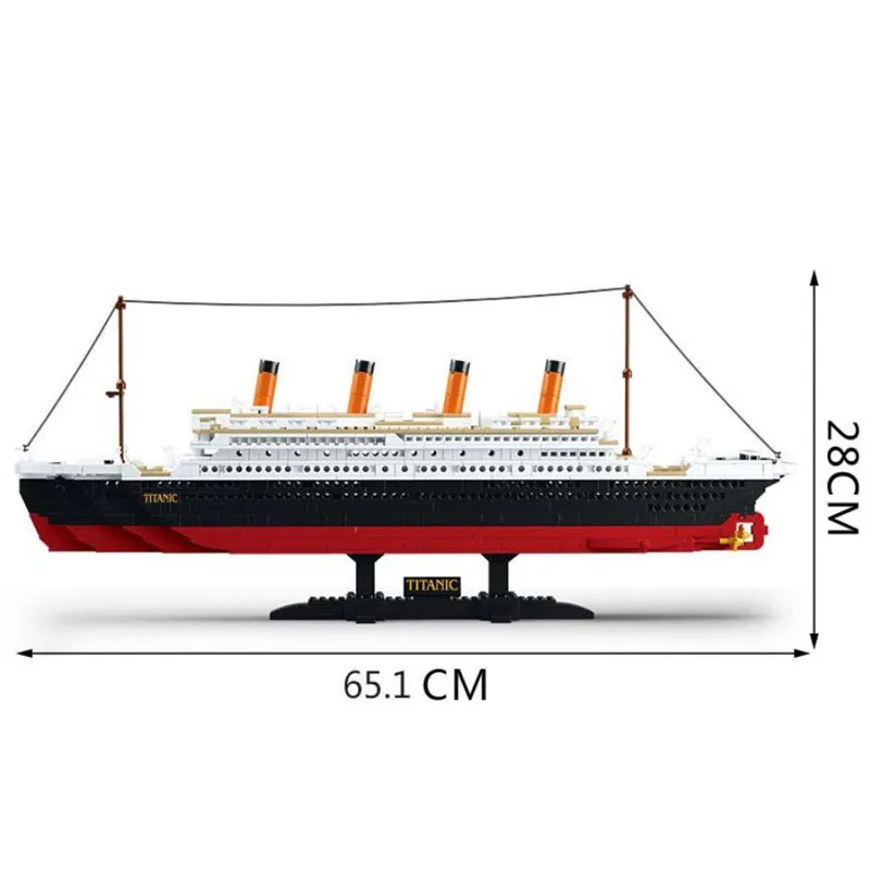 3D Строительные блоки Titanic RMS круизный лайнер обучающая модель строительные