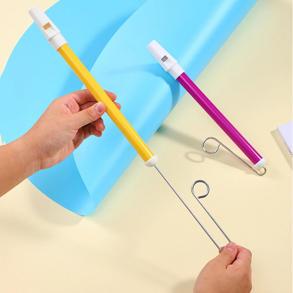 

1pc Flute Slide Whistle Musical Instrument Tie Rod Slide Pvc Plastic Whistle Nostalgic Music Toys Children Kids Gifts Dropship