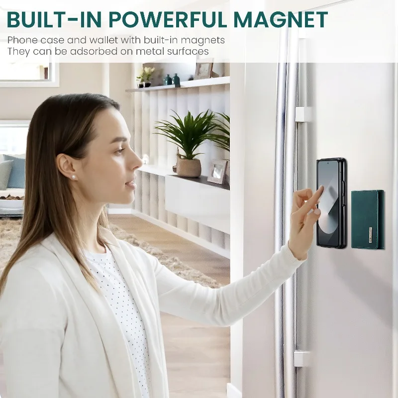 Магнитный чехол-кошелек 2 в 1 с отделениями для карт чехол телефона Samsung Galaxy Z Fold 6/Z