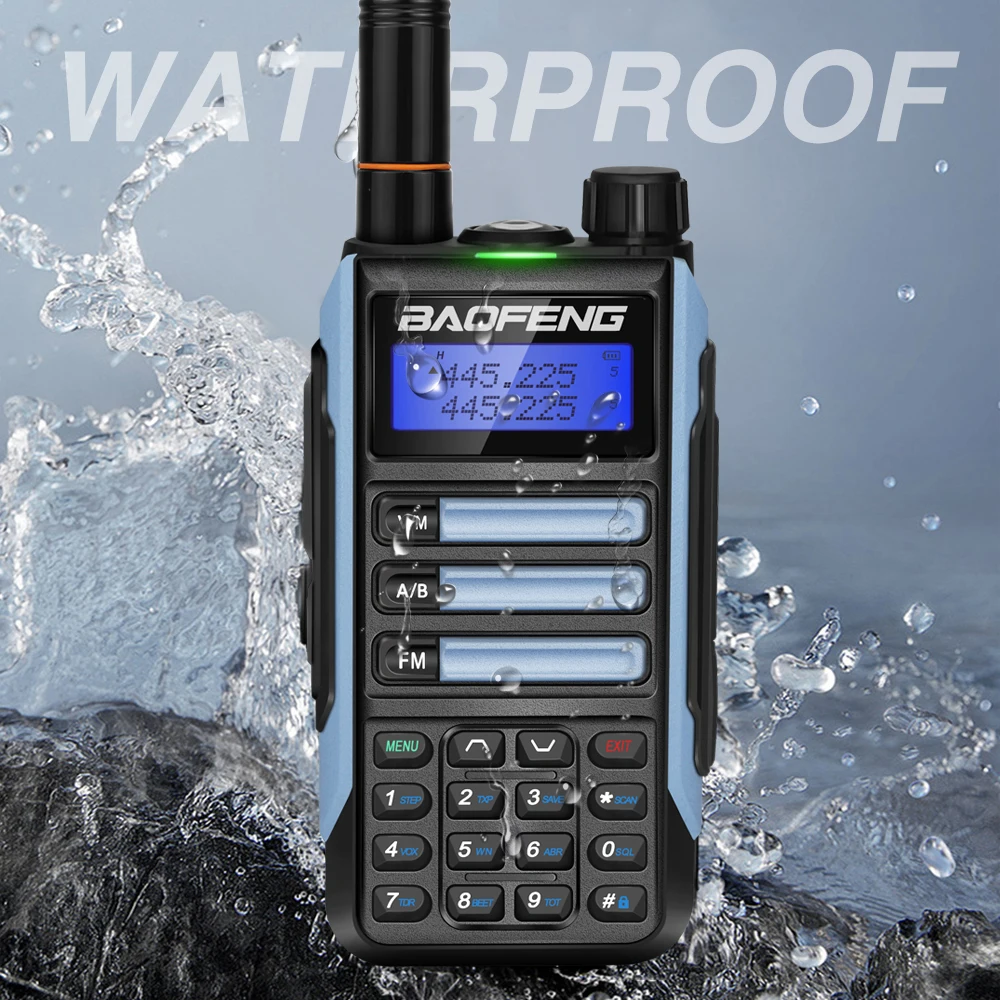 Baofeng UV16plus Walkie Talkie 10W 5800mah VHF UHF Dual Band Two Way CB Ham Radio Portable Transceiver Amateur Radio Transmitter