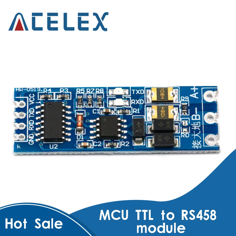 

TTL Turn To RS485 Module Hardware Automatic Flow Control Module Serial UART Level Mutual Conversion Power Supply Module 3.3V 5V