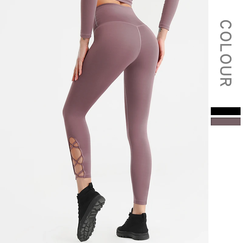 

Yoga New Women No Embarrassment Leggings Gym Seamless Leggings Fitness Push-up Sports Pants High Waist Elastic Compression