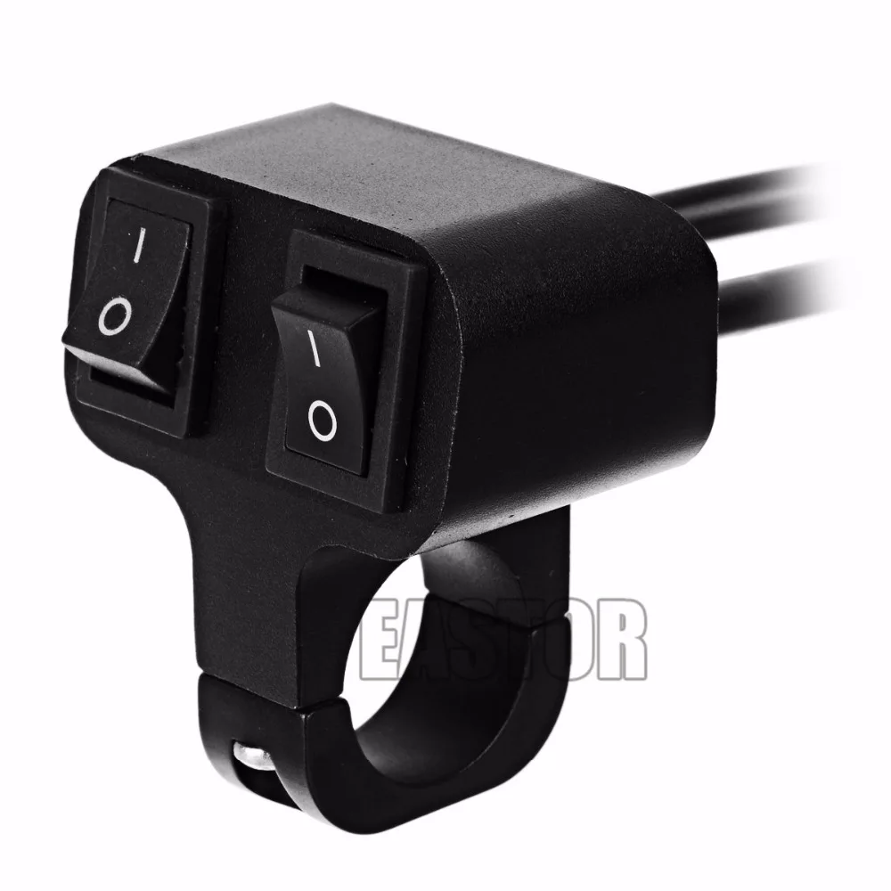 12v 10A Motorcycle CNC Aluminum Alloy Switch 22mm 2 Way Headlight Switches Momentary switch Handbar Wire | Автомобили и мотоциклы