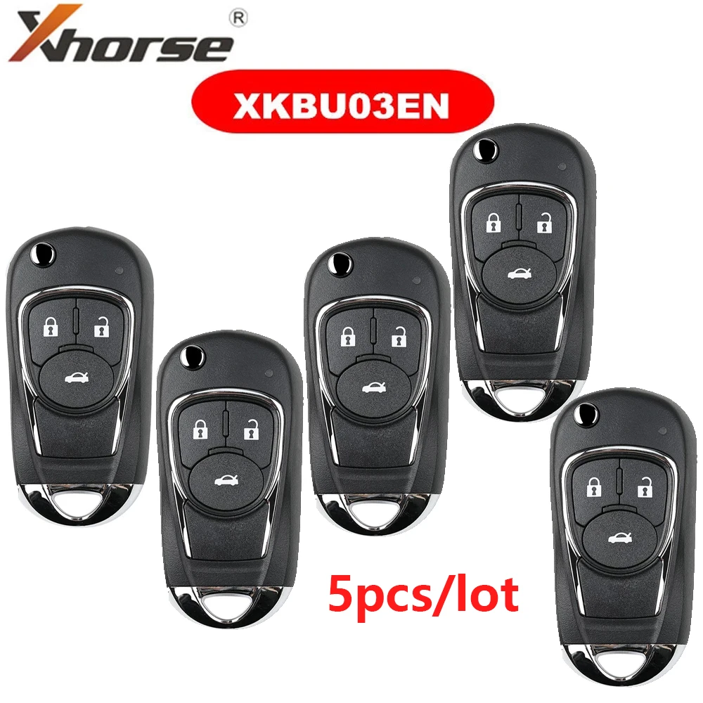 

5 шт. XHORSE VVDI2 XKBU03EN проводной универсальный дистанционный ключ 3 кнопки для Buick для VVDI VVDI2 Key Tool английская версия