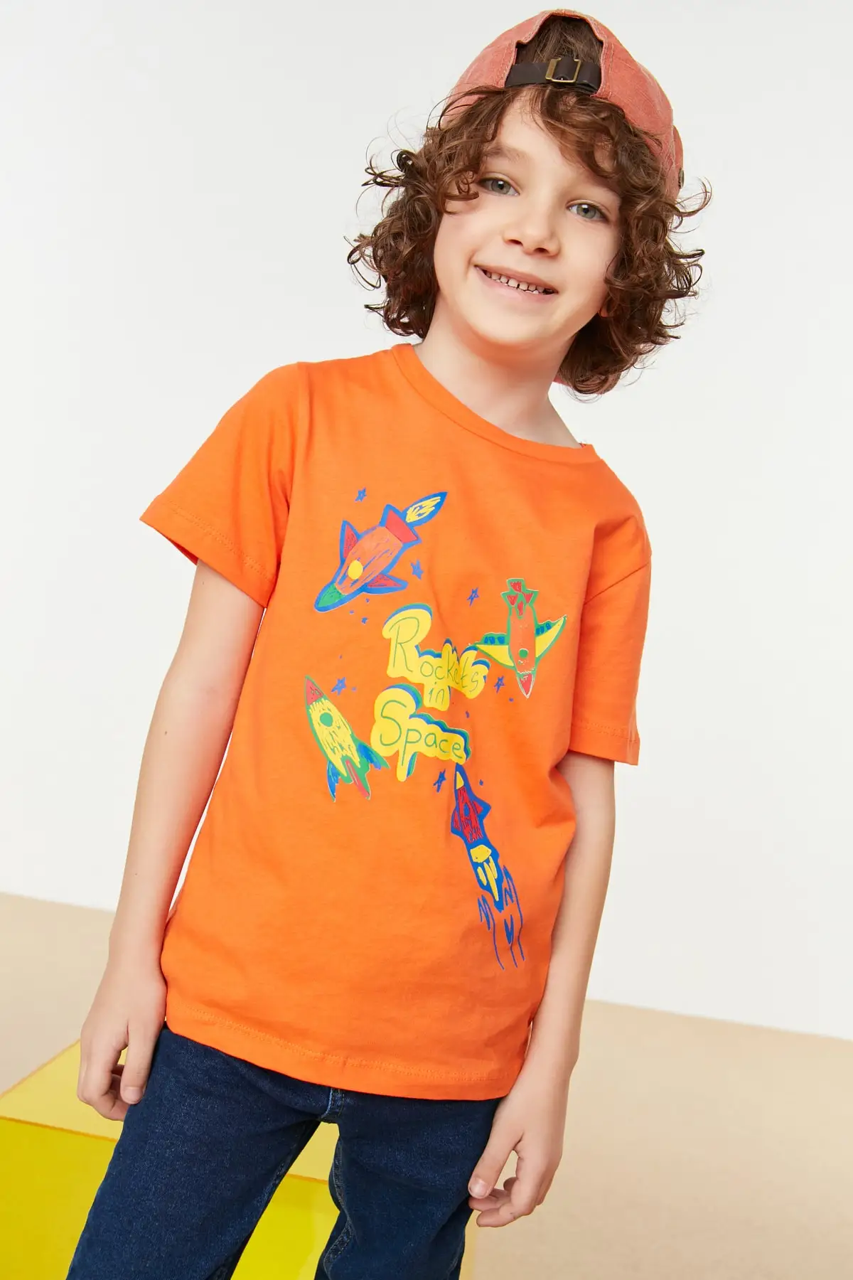 

Printed Male Child Knitted T-Shirt TKDSS22TS0972