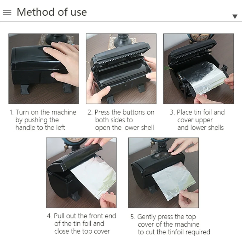 Профессиональный резак для фольги коробка хранения оловянной дизайна ногтей