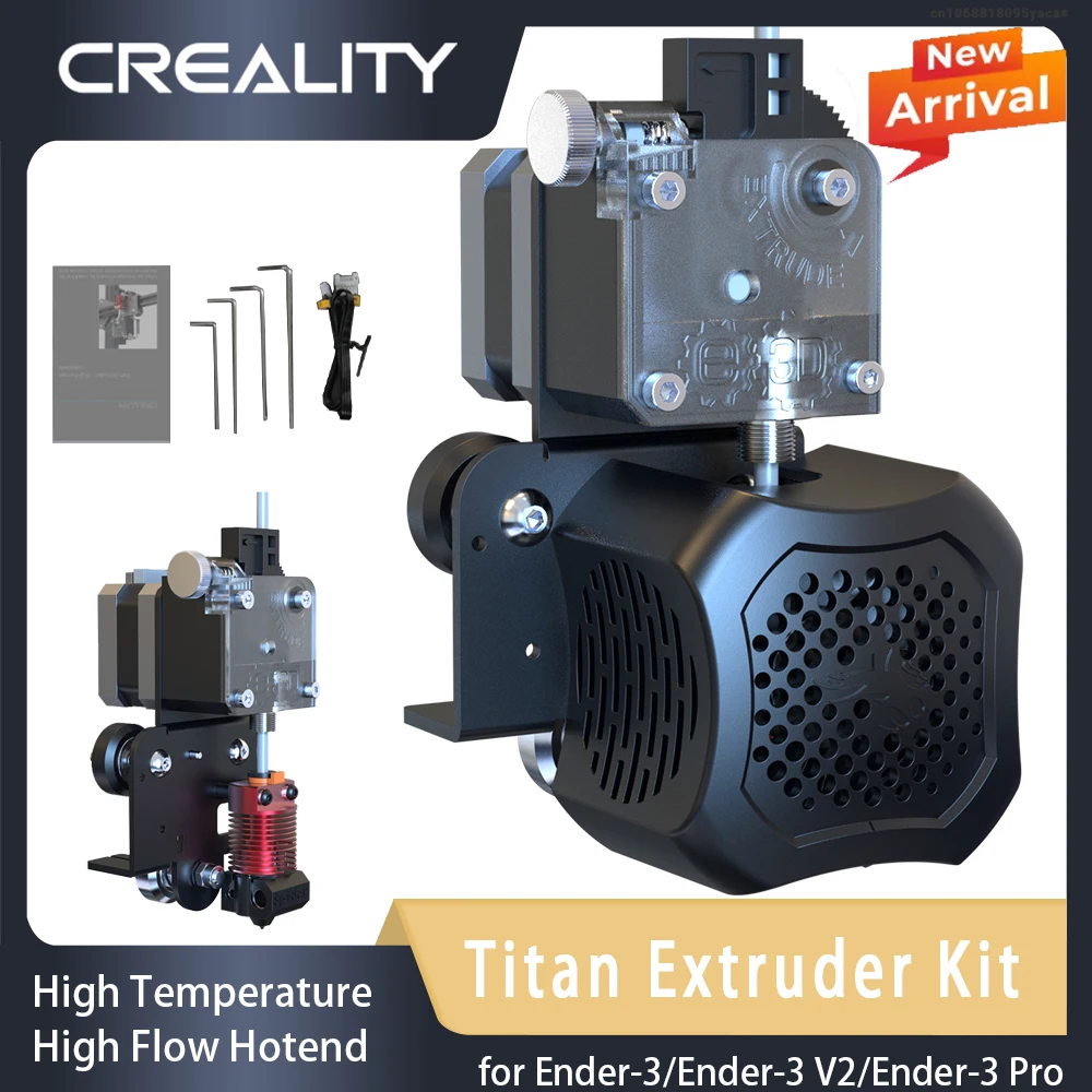 

CREALITY New Titan Extruder Kit High Temperature and High Flow Hotend Upgrade Kit 3D Printer for Ender-3/Ender-3 V2/Ender-3 Pro