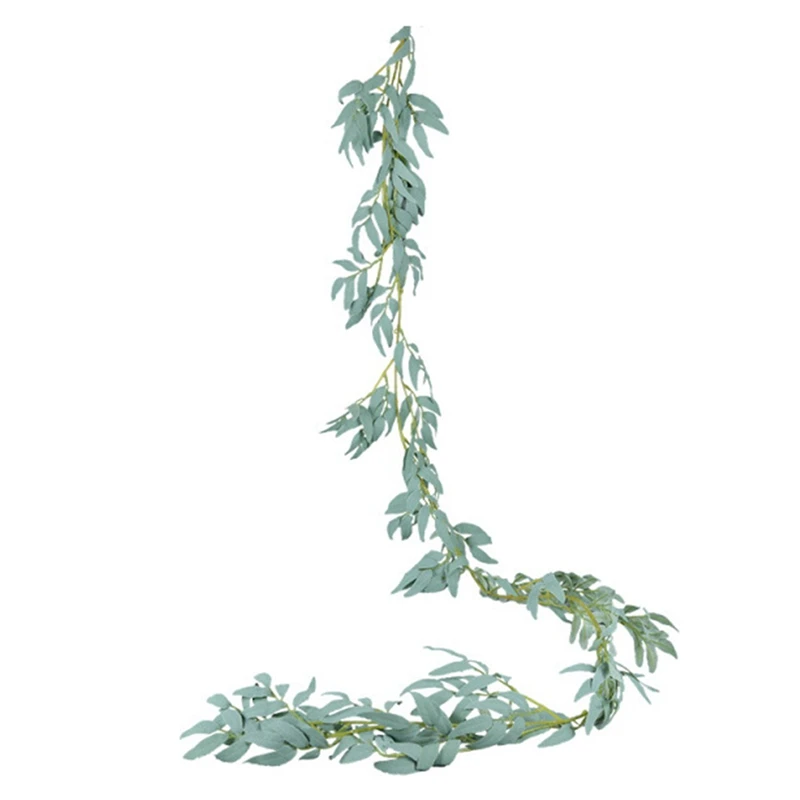 

200cm Artificial Plants Flowers Willow Vine Wreath Leaves Greening Vines for Wedding Birthday Party Table Wall Decor