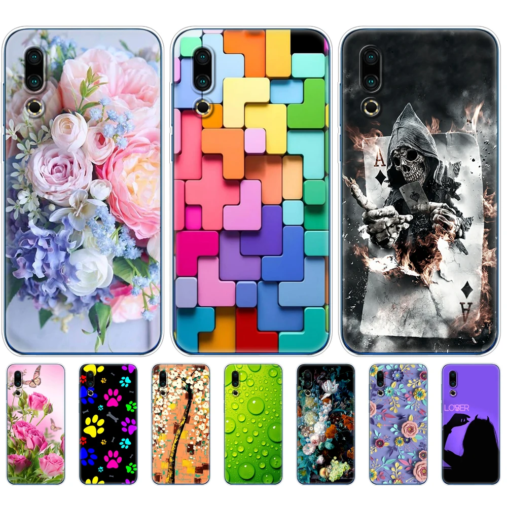 Чехол для Meizu 16 S 6,2 'с мультяшным рисунком, Мягкая силиконовая задняя крышка из ТПУ для Meizu 16 s 16 S, чехол для телефона s, тонкий чехол для Meizu16S