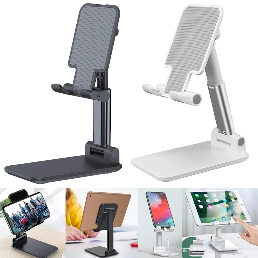 

Universal Mobile Phone Desktop Holder Stand for Metal IPhone IPad Adjustable Tablet 9.7"/10.2" 10.9" Foldable Phone Desk Stand
