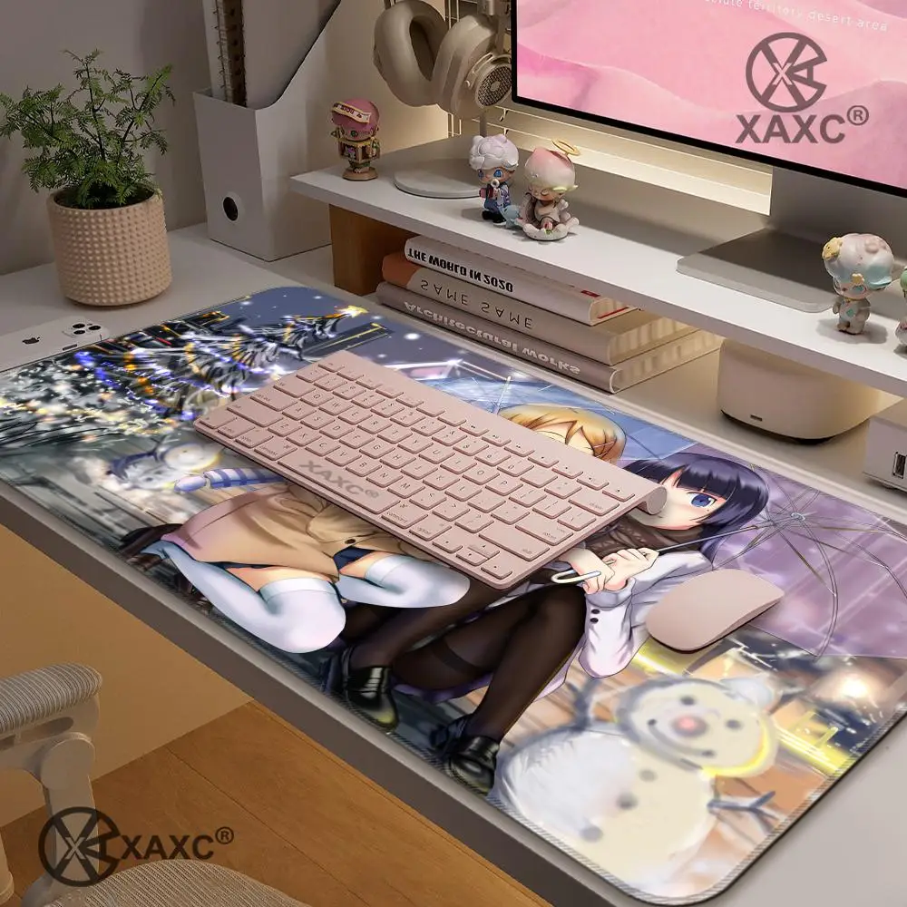 Фото Коврик для мыши Anime Oreimo XAXC, большой коврик для клавиатуры и мыши, нескользящий резиновый игровой коврик для мыши, коврик для ноутбука №2