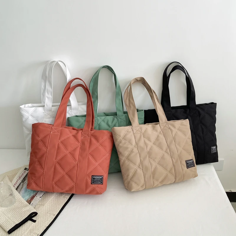 

Female Large Totes Canvas Fashion New Handbag Shoulder Bag Soft Cotton Shopper Shopping Bags Shoulder Handbags for Women Bolsas