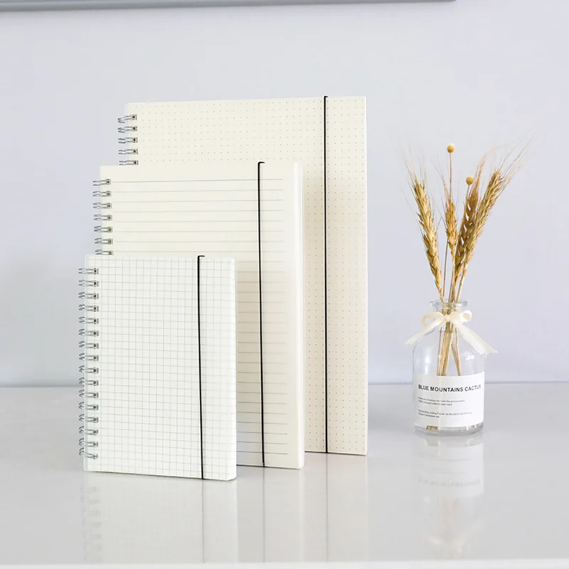 

A5 A6 B5 Spiral Book Coil Notebook To-Do Lined DOT Blank Grid Paper Journal Diary Sketchbook for School Supplies Stationery