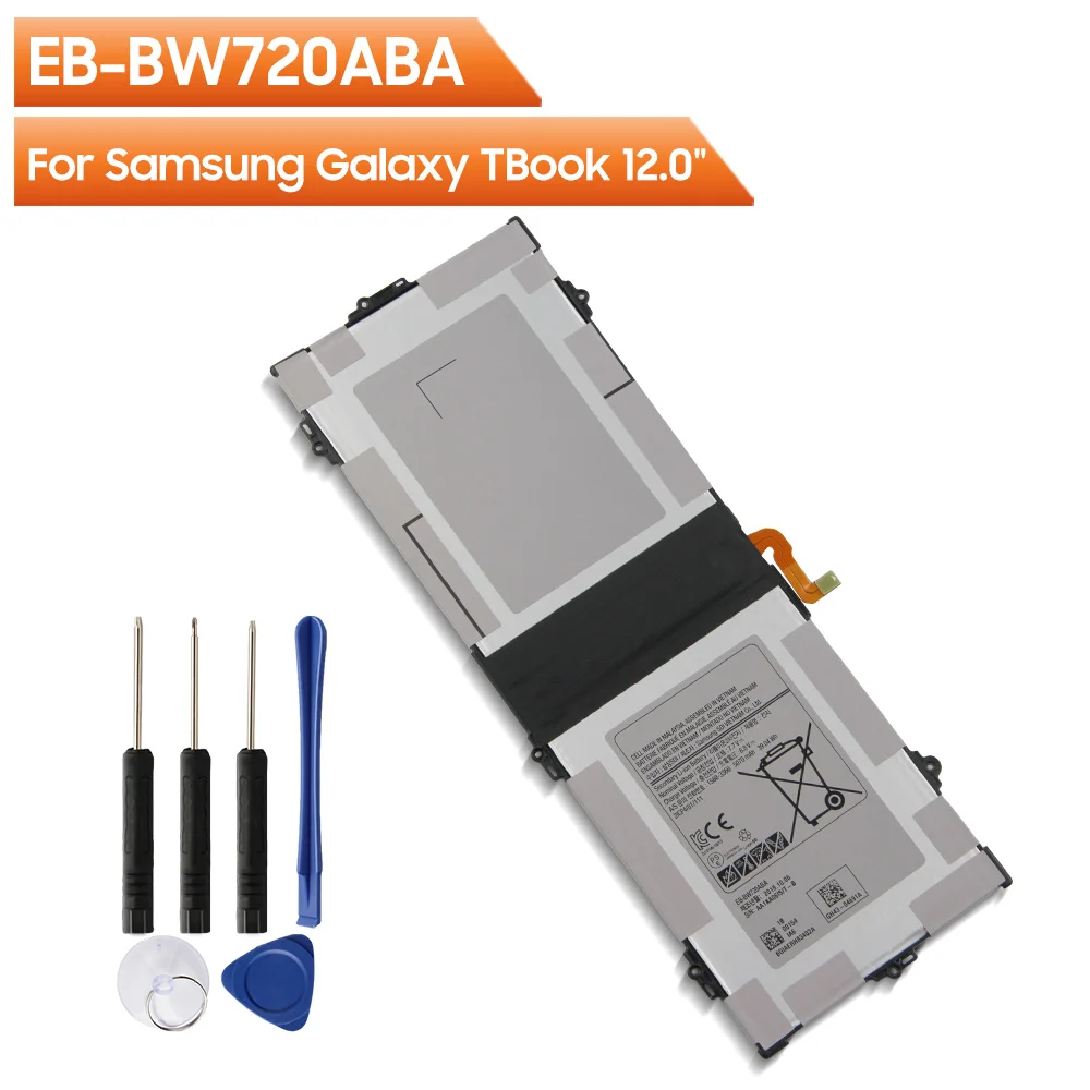 

Оригинальная запасная аккумуляторная батарея для планшета Samsung Galaxy Book 12,0 дюйма, внешняя батарея 12 дюймов, 5070 мАч